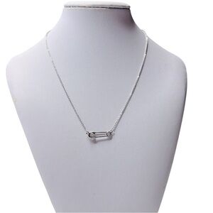 New MELINDA MARIA Safety Pin Pendant Necklace